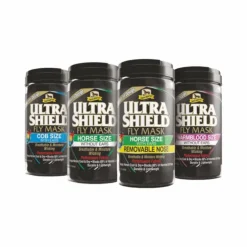 Absorbine - Masque anti-mouche sans oreille UltraShield FlyMask noir