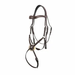 Antarès Sellier - Bridon Signature muserolle croisée têtière anatomique marron