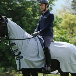 Bucas - Couverture anti-mouches Buzz-Off Riding bleu