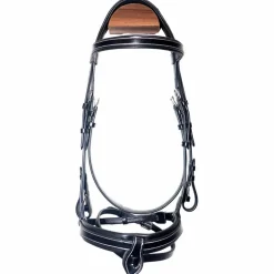 Canter - Bridon muserolle croisée Donatello noir/ noir