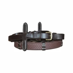 Canter - Rênes de cheval Eventer avec arrêtoirs 16 mm Marron