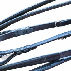 Canter - Rênes de cheval Howlett caoutchouc Noir