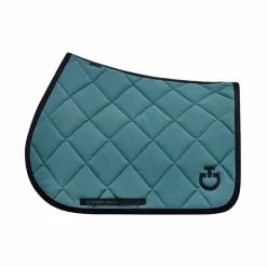 Cavalleria Toscana - Tapis de selle Diamond Quilted Jersey peacook green
