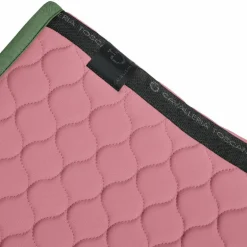 Cavalleria Toscana - Tapis de selle Circular Quilted candy pink/ forest green