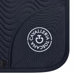 Cavalleria Toscana - Tapis de dressage Double Orbit Wave Quilted marine