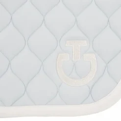 Cavalleria Toscana - Tapis de selle Circular Quilted Jersey bleu pastel