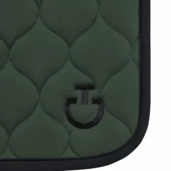 Cavalleria Toscana - Tapis de selle New Circular Quilted Jersey jungle green