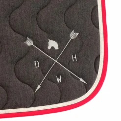Dance With Him - Tapis de selle Gris chiné/ blanc/ fuchsia