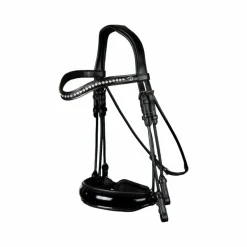 Dyon - Bride muserolle large vernie New English Collection noir