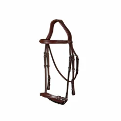Dyon - Bridon muserolle allemande ajustable New English Collection havane