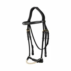 Dyon - Bridon muserolle allemande corde D Collection noir