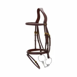 Dyon - Bridon muserolle combinée Dy'on Collection marron