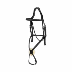 Dyon - Bridon muserolle croisée tressée noir