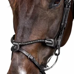 Dyon - Bridon tressé avec noseband amovible New English Collection noir