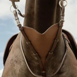 Dyon - Martingale pleine en cuir souple New English Collection marron