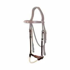 Dyon - Muserolle allemande en corde New English Collection brun