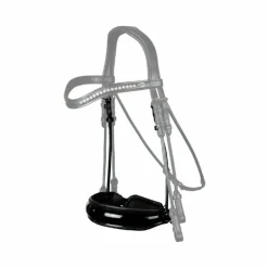 Dyon - Muserolle large fermeture pull-back vernie Rond Leather Collection noir