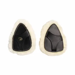 Dyon - Pad de protection en peau de mouton vegan collier de chasse 5 points D noir