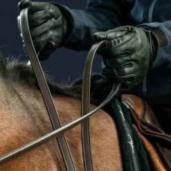 Dyon - Rênes de bride tout cuir 1/2 New English Collection noir