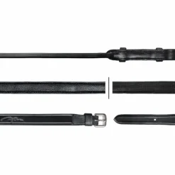 Dyon - Rênes hunter 5/8 Rond Leather Collection noir