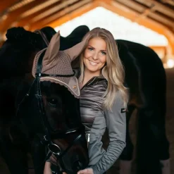 Equestrian Stockholm - Bonnet pour cheval Champagne