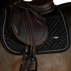 Equestrian Stockholm - Tapis de selle Crystal noir