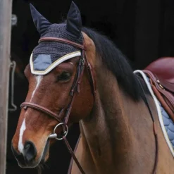 Equithème - Bonnet chasse-mouches Denim gris