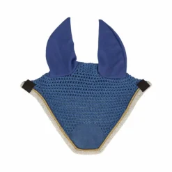 Equithème - Bonnet chasse-mouches Denim bleu ciel