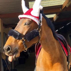 Equithème - Bonnet pour chevaux en forme bois de renne