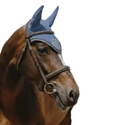 Equithème - Bonnet pour chevaux Chic bleu