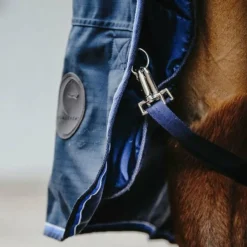 Equithème - Couverture d'extérieur Classic 1200D marine 200g