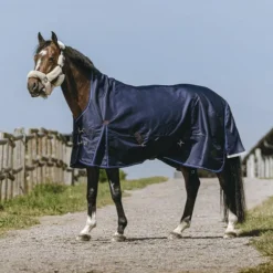 Equithème - Couverture d'extérieur Classic 1200D High Neck marine 0g