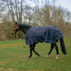 Equithème - Couverture d'extérieur Anatomic Aisance 1200D 50g marine