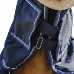 Equithème - Couverture d'extérieur Classic 1200D Combo marine 100g