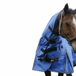 Equithème - Couverture d'extérieur Tyrex Aisance 1200D Combo bleu roi 100g
