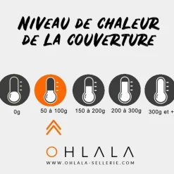 Equithème - Couverture d’extérieur Tyrex 600 D Marine/Gris 50g