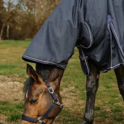Equithème - Couverture d'extérieur Anatomic Combo 1200D 0g marine
