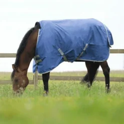 Equithème - Couverture Tyrex 600D recyclée marine 300g