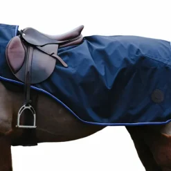 Equithème - Couvre-reins Classic 1200D imperméable/ polaire marine 0g