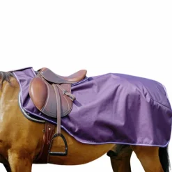 Equithème - Couvre-reins polaire Tyrex 600D prune
