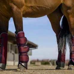 Equithème - Guêtres de transport Tyrex 1200D renforcées bordeaux