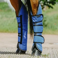 Equithème - Guêtres de transport Tyrex Aisance 1200D bleu roi (X4)