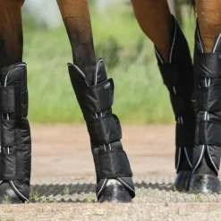 Equithème - Guêtres de transport Tyrex 600D noir