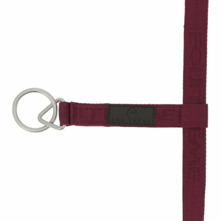 Equithème - Licol Nylon Jacquard bordeaux
