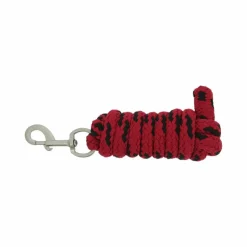 Equithème - Longe Jacquard 2m rouge
