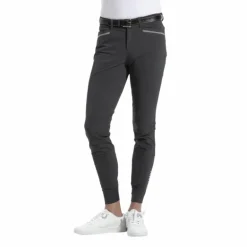 Equithème - Pantalon d'équitation homme Georg gris anthracite