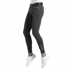 Equithème - Pantalon d'équitation homme Georg gris anthracite