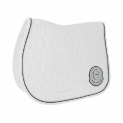 Equithème - Tapis de selle Compet Je t'aime blanc