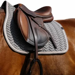 Equithème - Tapis de selle Softypop gris foncé