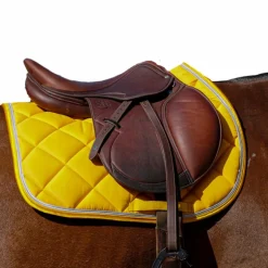Equithème - Tapis de selle Classic jaune